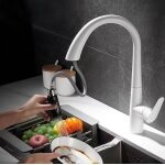 Snogold mitigeur lavabo robinet de cuisine avec pulvérisateur extractible 360° laiton pivotant robinet ... Snogold mitigeur lavabo robinet de cuisine avec pulvérisateur extractible 360° laiton pivotant robinet ...