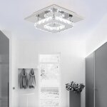 Snogold moderne plafonnier led en cristal carré 6500k lumière blanc froid Ø20 * h8cm - lustre lampe de ... Snogold moderne plafonnier led en cristal carré 6500k lumière blanc froid Ø20 * h8cm - lustre lampe de ...
