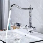 Snogold robinet antique cuisine robinet d�vier rotatif � 360� mitigeur m�langeur en laiton avec robinet ...