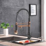 Snogold robinet de cuisine - 2 jets - mitigeur avec douchette - approvisionnement flexible en eau chaude ... Snogold robinet de cuisine - 2 jets - mitigeur avec douchette - approvisionnement flexible en eau chaude ...