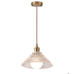Snogold suspension industrielle moderne en verre lustre e27 luminaire vintage plafonnier rtro clairage ...