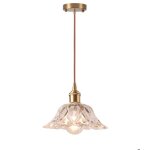 Snogold suspension industrielle moderne en verre lustre e27 luminaire vintage plafonnier rtro clairage ...