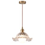 Snogold suspension industrielle moderne en verre lustre e27 luminaire vintage plafonnier rtro clairage ...