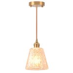 Snogold suspension luminaire en verre finition en laiton vintage lustre suspendu int�rieur e27 lampe ...