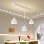 Snogold suspension moderne � 3 lampes noir e27 lustre vintage �17cm en m�tal luminaire plafonnier pour ...