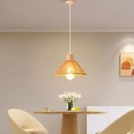 Snogold suspension vintage e27 luminaire �26cm abat - jour tissage en corde de papier marron lustre �clairage ...