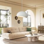 Snogold suspension vintage lustre industriel abat - jour en r�sine de d�me blanc �60cm e27 luminaire ...