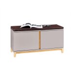 Sobuy banc chaussures entrée avec siège rembourré et 2 portes meuble de rangement chaussures couloir ... Sobuy banc chaussures entrée avec siège rembourré et 2 portes meuble de rangement chaussures couloir ...
