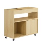 Sobuy bout de canapé sur roulettes fbt152 - n 1 plateau semi - fermé et 3 compartiments avec 2 portes ... Sobuy bout de canapé sur roulettes fbt152 - n 1 plateau semi - fermé et 3 compartiments avec 2 portes ...