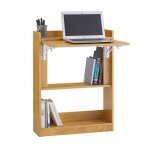 Sobuy bureau pliant fwt92 - n table dordinateur rabattable bureau multifonctionnel avec etag�res de rangement ...