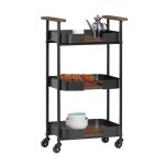 Sobuy chariot de service � roulettes svw23 - sch desserte de cuisine roulante �tag�re de cuisine meuble ...