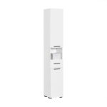 Sobuy meuble colonne salle de bain bzr166 - w armoire de rangement placard de rangement troite 1 compartiment ...