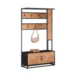 Sobuy meuble d?entrée avec banc fsr194 - n 1 barre et 5 crochets vestiaire style industriel naturel et ... Sobuy meuble d?entrée avec banc fsr194 - n 1 barre et 5 crochets vestiaire style industriel naturel et ...