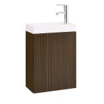 Sobuy meuble suspendu avec lavabo bzr196 - br armoire de salle de bain ensemble de lavabo meuble lave ...