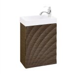 Sobuy meuble suspendu avec lavabo bzr197 - n armoire de salle de bain ensemble de lavabo meuble lave ...