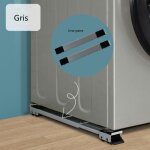 Socle lave linge avec 24 roues rglable 45 cm - 70cm rduction du bruit antichoc kit de superposition