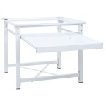 Socle pour machine  laver - uu - avec tagre coulissante blanc c48
