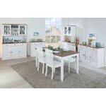 Socoa - ensemble table 160cm + buffet + 2 vaisseliers