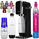 Saturateur eau gazeuse - sodastream - art noir - bouteille 1l - sirop pepsi - 6 sachets bolero