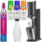 Saturateur eau gazeuse - sodastream - crystal 3. 0 - carafe en verre 0. 6l - 3 sirops inclus pepsi mirinda ...