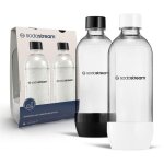 Bouteille jet - sodastream - 1 l - lot de 2 - compatible lave - vaisselle - sans bpa