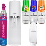 Machine gazifiante - sodastream - terra - bouteille 1l - 3 sirops pepsi 7up mirinda - blanc