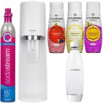 Saturateur deau p�tillante - sodastream - terra - 1l bouteille - 3 sirops - blanc - pack complet