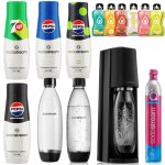Sodastream terra saturator 2 bouteilles 1l fuse + 4x sirop et sachets