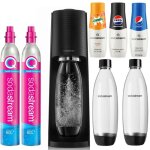 Sodastream terra saturator cartouche 2 bouteilles 1 l + sirop de framboise