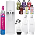 Saturateur eau gazeuse - sodastream - terra white - 3 bouteilles - co2 quick connect - 6 saveurs sans ...