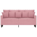 Sofa droit fixe - clic clac canapé à 2 places - neuf - rose 140 cm velours ca7939486 Sofa droit fixe - clic clac canapé à 2 places - neuf - rose 140 cm velours ca7939486