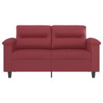 Sofa droit fixe - clic clac canapé à 2 places - neuf - rouge bordeaux 120 cm similicuir ca1498636 Sofa droit fixe - clic clac canapé à 2 places - neuf - rouge bordeaux 120 cm similicuir ca1498636