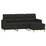 Sofa droit fixe - clic clac canapé à 3 places - neuf - avec repose - pieds noir 180 cm tissu ca7413885 ... Sofa droit fixe - clic clac canapé à 3 places - neuf - avec repose - pieds noir 180 cm tissu ca7413885 ...