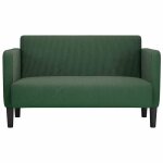 Sofa droit fixe - clic clac canap causeuse vert jungle 109 cm tissu velours ctel ca4371949