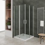 Sofia cabine de douche h 180 cm portes pliantes pivotantes verre 6 mm dimensions - 90 x 90 cm + receveur ... Sofia cabine de douche h 180 cm portes pliantes pivotantes verre 6 mm dimensions - 90 x 90 cm + receveur ...