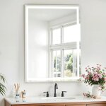 Soges miroir de salle de bain intelligent avec anti - buée et bluetooth - 80x60cm - Éclairage led 3 tons ... Soges miroir de salle de bain intelligent avec anti - buée et bluetooth - 80x60cm - Éclairage led 3 tons ...