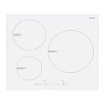 Sogelux table de cuisson 3 foyers induction psi397b blanc
