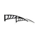 Sogeshome marquise - auvent pour porte - marquise auvent de porte en polycarbonate 100 cm x 80 cm transparentb ...