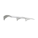 Sogeshome marquise - auvent pour porte - marquise auvent de porte en polycarbonate 200 cm x 100 cm transparent ...