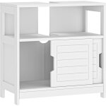 Sogeshome meuble sous lavabo meuble de rangement de salle de bain avec portes et tagres 30 x 70 x 64 ...