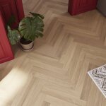 Sogeshome parquet contrecoll moderne  chevrons en chne naturel14mmbote de 36 lames194 m14 / 3x90x600mmch ...