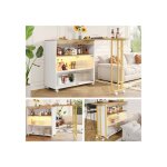 Sogeshome table de bar extensible avec espace de rangement table de bar télescopique avec led138 - 204×39×105c ... Sogeshome table de bar extensible avec espace de rangement table de bar télescopique avec led138 - 204×39×105c ...