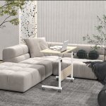 Sogeshome table roulante de lit canap pour ordinateur portable hauteur rglable table dappoint 80 * ...