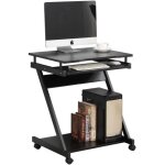 Sogeshome table roulante z 60 * 48 * 73 cm bureau de lit canap pour ordinateur avec plateau de clavier ...