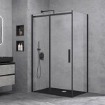 Sogood cabine de douche transparent 70x120x195cm porte coulissante paroi de douche en angle montage r�versible ...