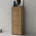 Sogood meuble  chaussures chne clair 45x120cm rangement armoire  chaussures 6 compartiments range ...