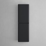 Sogood meuble colonne salle de bain suspendu 35x20x120cm colonne de rangement armoire lat�rale noir mat ...