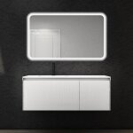 Sogood meuble de salle de bains suspendu 120x50x46 cm avec lavabo ensemble de 2 pices vasque et meuble ...