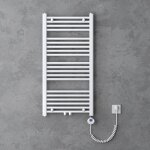 Sogood radiateur de salle de bain sche - serviette 100x60cm chauffage lectrique blanc avec rsistance ...