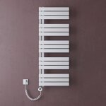Sogood radiateur de salle de bain sche - serviette 131x50cm radiateur  eau chaude blanc avec rsistance ...